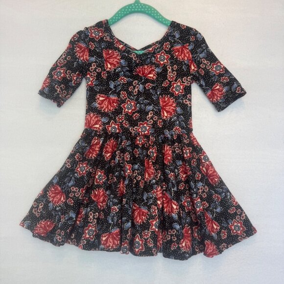 DotDotSmile Other - Dotdotsmile Dress Size 2T Black and Red Floral Super Soft New with Tags